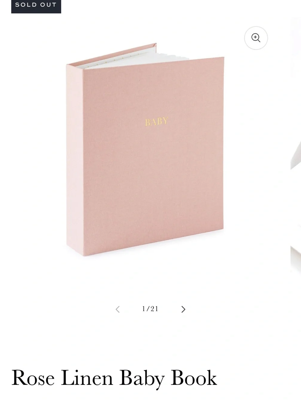 Sugar Paper Baby book - Sage green-ish color. Still in packaging